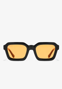 D.Franklin Pitch Black / Orange|Damen Eckige Sonnenbrillen|Eckige Sonnenbrillen