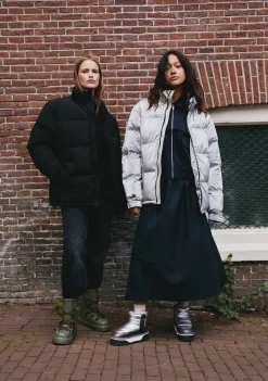 D.Franklin Puffer Jacket Black|Damen Jacken|Jacken