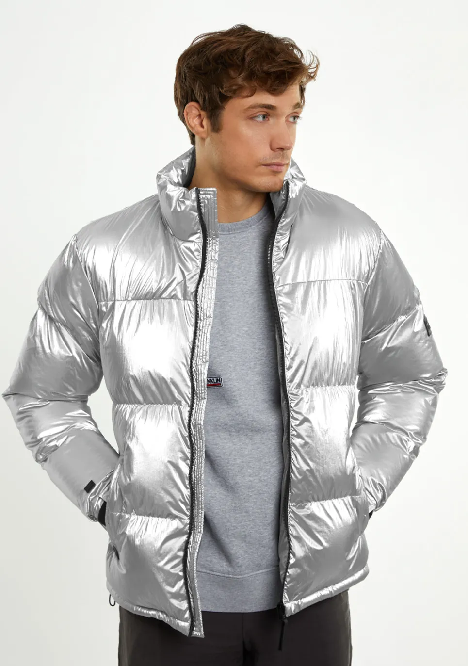 D.Franklin Puffer Jacket Light Grey|Damen Jacken|Jacken