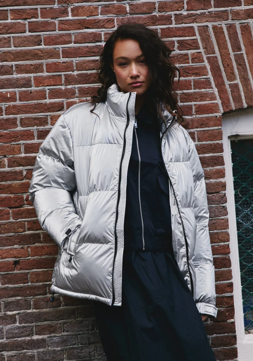 D.Franklin Puffer Jacket Light Grey|Damen Jacken|Jacken