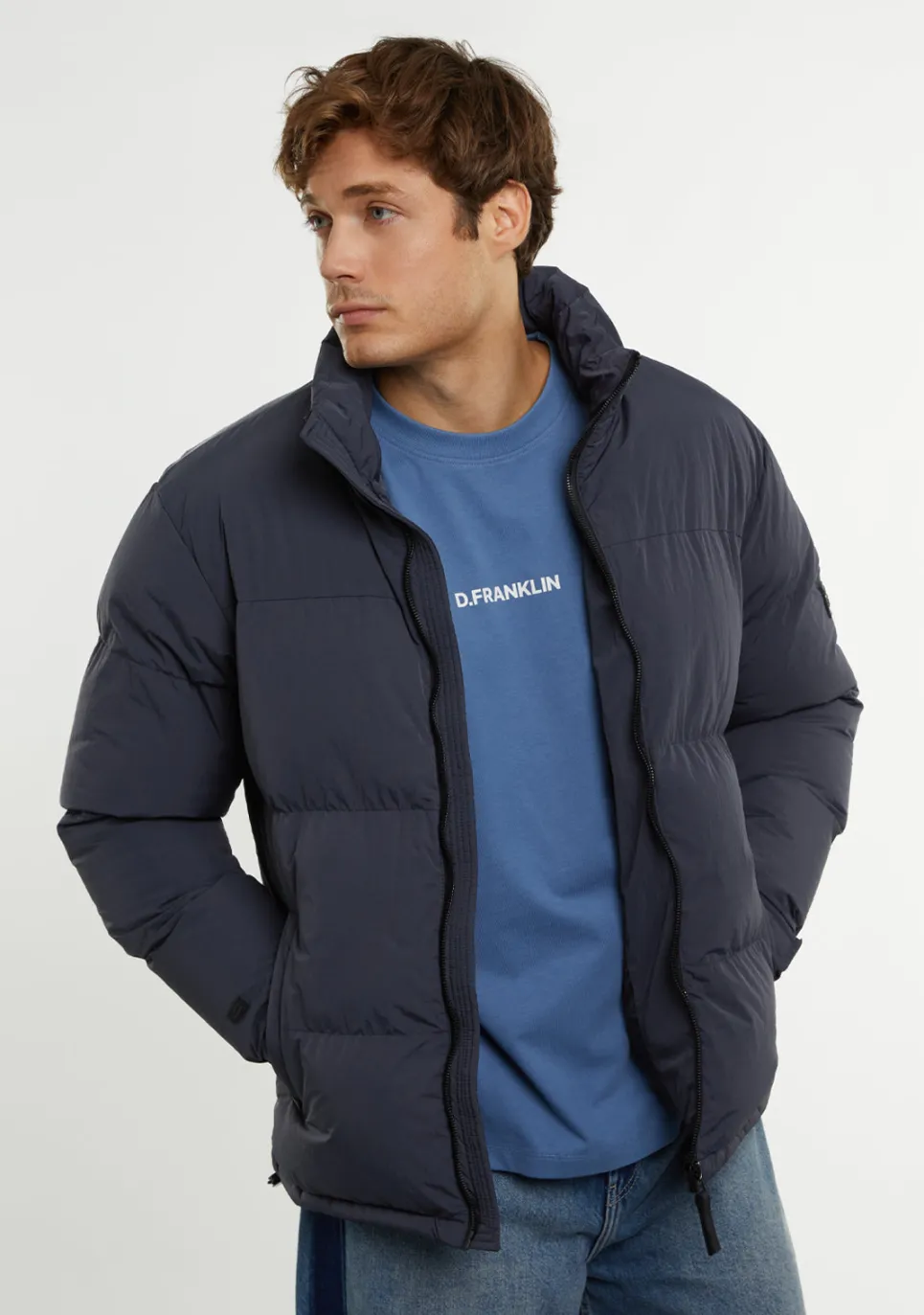 D.Franklin Puffer Jacket Navy|Damen Jacken|Jacken