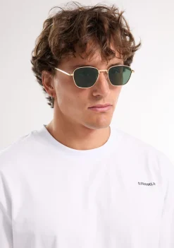 D.Franklin Quad Legacy Gold / G15|Damen Eckige Sonnenbrillen|Eckige Sonnenbrillen