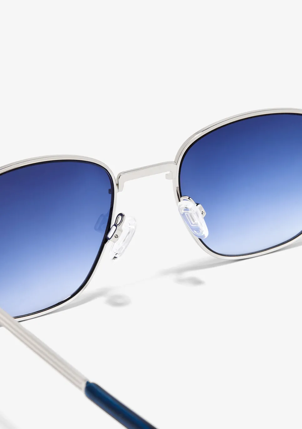 D.Franklin Quad Legacy Silver / Gradient Blue|Damen Eckige Sonnenbrillen|Eckige Sonnenbrillen