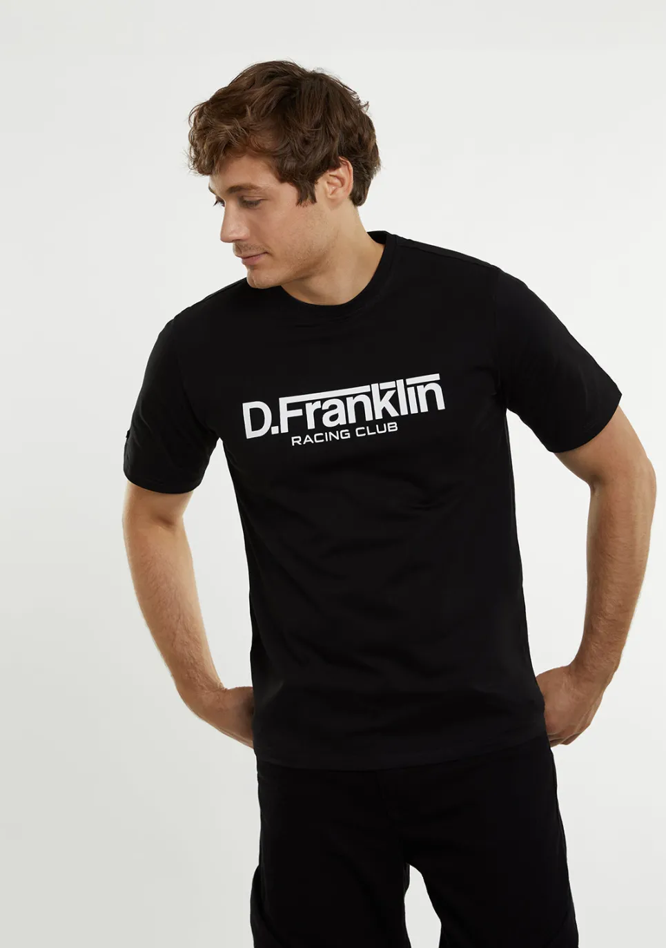 D.Franklin Racing Club Tee Black|Damen T-Shirts|T-Shirts
