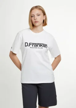 D.Franklin Racing Club Tee White|Damen T-Shirts|T-Shirts