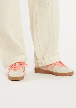 D.Franklin Rebel Basic Flag Beige|Damen Sneakers