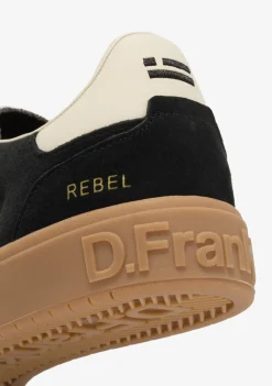 D.Franklin Rebel Basic Flag Black|Damen Sneakers|Sneakers