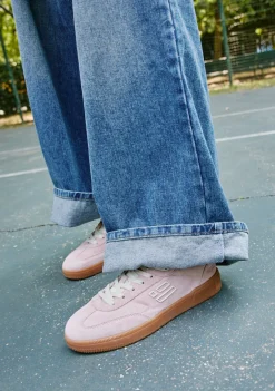 D.Franklin Rebel Basic Flag Pink|Damen Sneakers