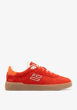 D.Franklin Rebel Basic Flag Red|Damen Sneakers
