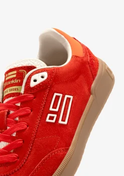 D.Franklin Rebel Basic Flag Red|Damen Sneakers