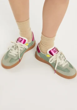 D.Franklin Rebel Mesh Flag Khaki|Damen Sneakers