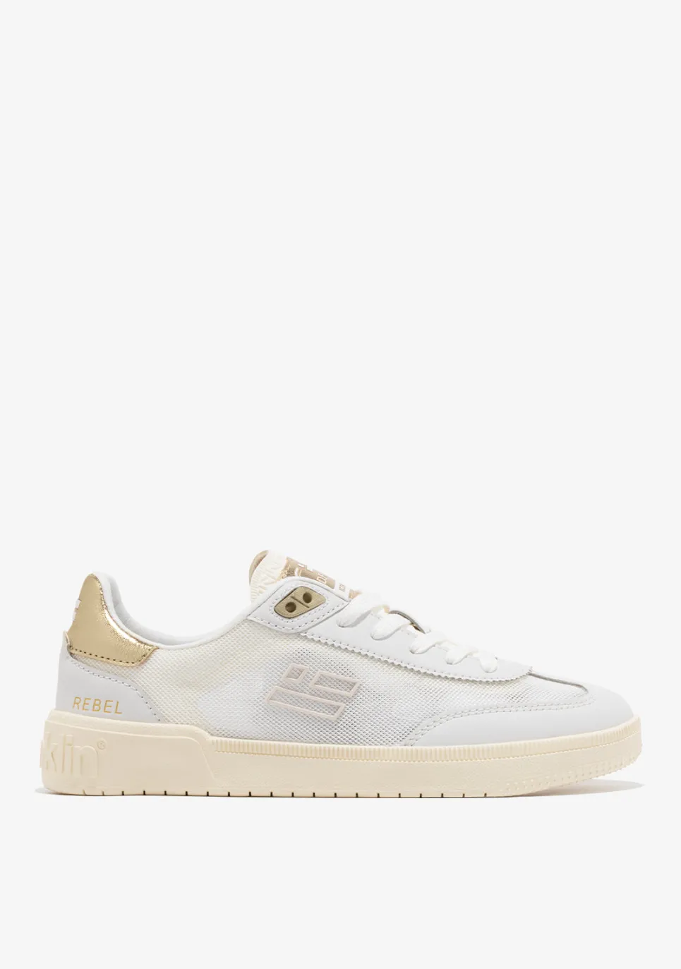 D.Franklin Rebel Mesh Flag White / Gold|Damen Sneakers