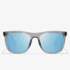 D.Franklin Rift Trans Grey / Blue Revo|Damen Sport-Sonnenbrillen|Eckige Sonnenbrillen