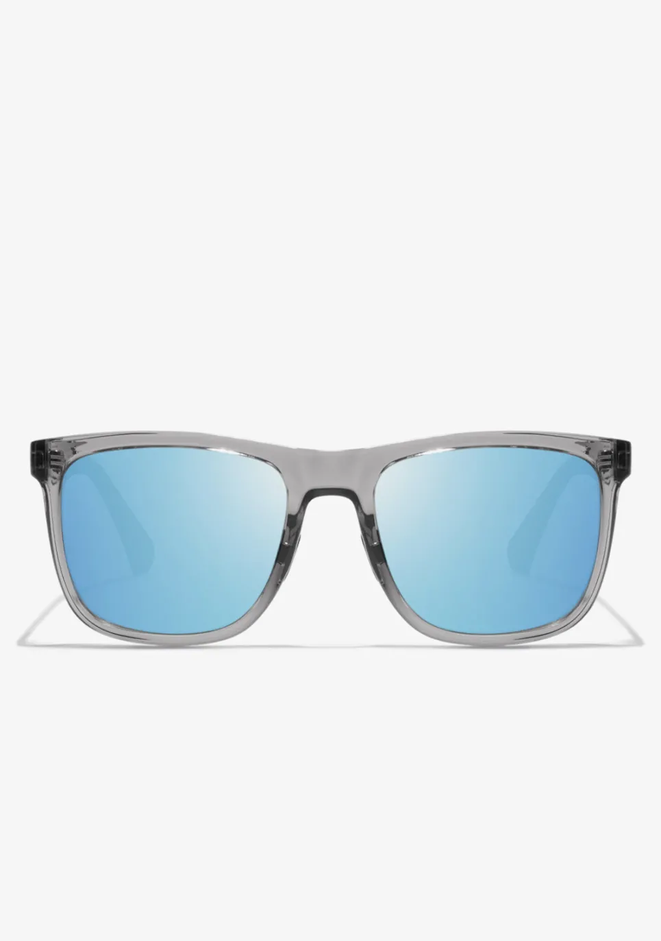 D.Franklin Rift Trans Grey / Blue Revo|Damen Sport-Sonnenbrillen|Eckige Sonnenbrillen