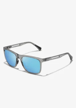 D.Franklin Rift Trans Grey / Blue Revo|Damen Sport-Sonnenbrillen|Eckige Sonnenbrillen