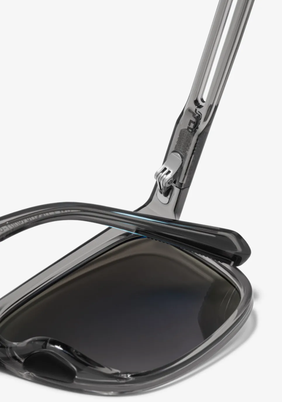 D.Franklin Rift Trans Grey / Blue Revo|Damen Sport-Sonnenbrillen|Eckige Sonnenbrillen