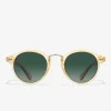 D.Franklin Roller Round V2 Amber / Grad Green|Damen Polarisierte Sonnenbrillen|Runde Sonnenbrillen