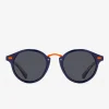 D.Franklin Roller Round V2 Limited Blue|Damen Runde Sonnenbrillen|Polarisierte Sonnenbrillen