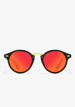 D.Franklin Roller Round V2 Limited Black|Damen Runde Sonnenbrillen|Polarisierte Sonnenbrillen