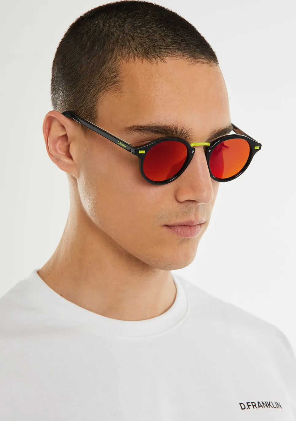 D.Franklin Roller Round V2 Limited Black|Damen Runde Sonnenbrillen|Polarisierte Sonnenbrillen