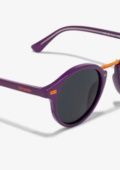 D.Franklin Roller Round V2 Limited Purple|Damen Runde Sonnenbrillen|Polarisierte Sonnenbrillen