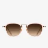 D.Franklin Roller SQ Champagne / Grad Brown|Damen Eckige Sonnenbrillen|Eckige Sonnenbrillen