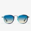 D.Franklin Roller SQ Crystal Blue / Grad Blue|Damen Eckige Sonnenbrillen|Eckige Sonnenbrillen