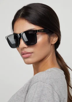 D.Franklin Roosevelt II Black / Black|Damen Eckige Sonnenbrillen|Eckige Sonnenbrillen