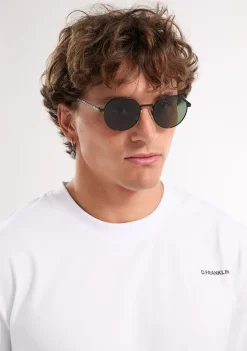 D.Franklin Round Legacy Black / G15|Damen Runde Sonnenbrillen|Runde Sonnenbrillen