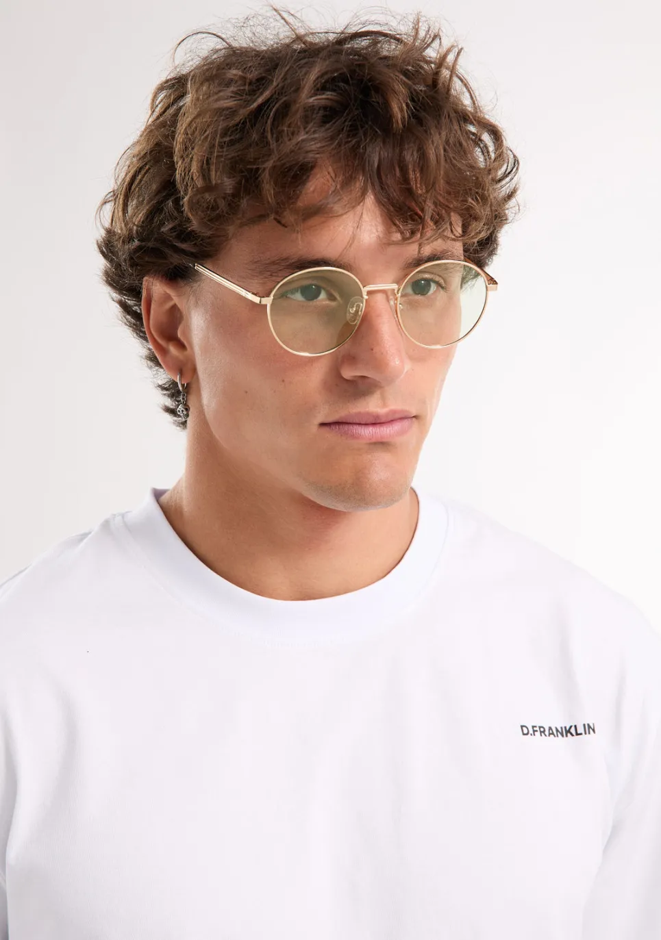 D.Franklin Round Legacy Gold / Photochromic Black|Damen Runde Sonnenbrillen|Runde Sonnenbrillen
