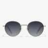 D.Franklin Round Legacy Silver / Gradient Grey|Damen Runde Sonnenbrillen|Runde Sonnenbrillen