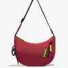 D.Franklin Round Nylon Crossbody Bag Red + Custom Set Lime|Damen Taschen