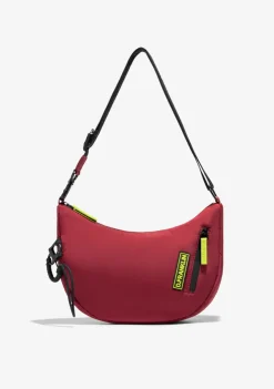 D.Franklin Round Nylon Crossbody Bag Red + Custom Set Lime|Damen Taschen