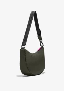 D.Franklin Round Nylon Crossbody Bag Green + Custom Set Fuchsia|Damen Taschen