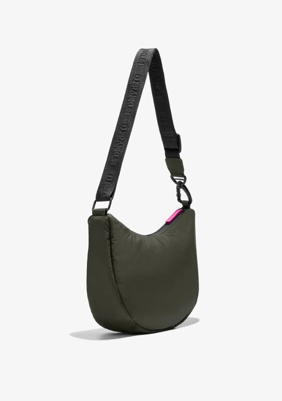 D.Franklin Round Nylon Crossbody Bag Green + Custom Set Fuchsia|Damen Taschen