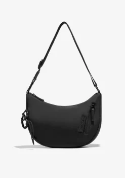 D.Franklin Round Nylon Crossbody Bag Black|Damen Taschen