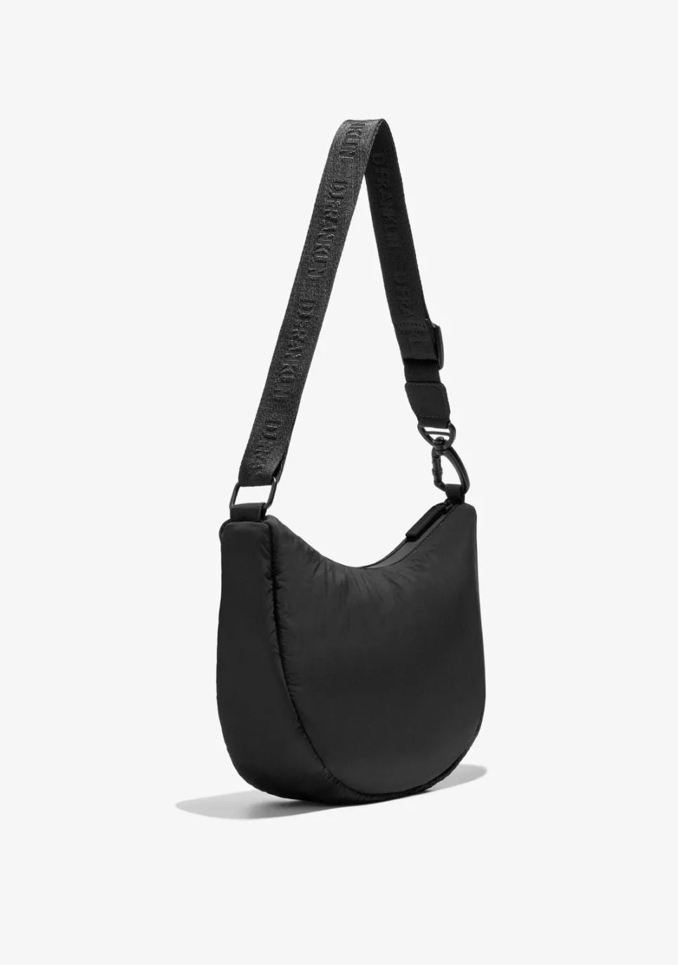 D.Franklin Round Nylon Crossbody Bag Black|Damen Taschen