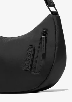 D.Franklin Round Nylon Crossbody Bag Black|Damen Taschen