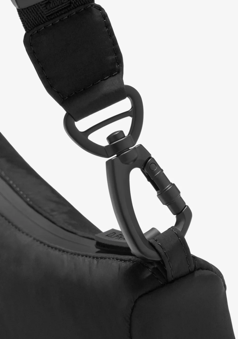D.Franklin Round Nylon Crossbody Bag Black|Damen Taschen