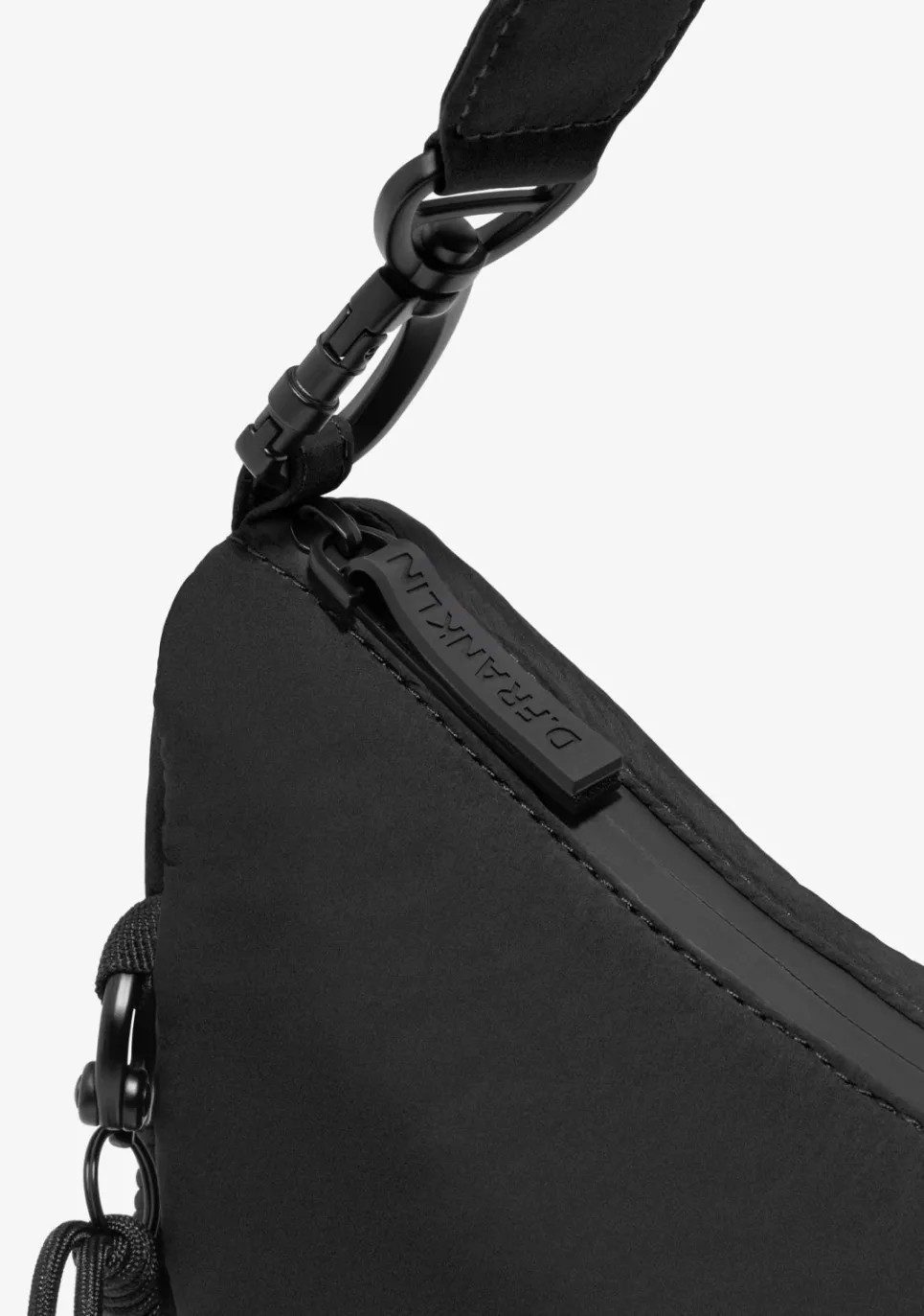 D.Franklin Round Nylon Crossbody Bag Black|Damen Taschen