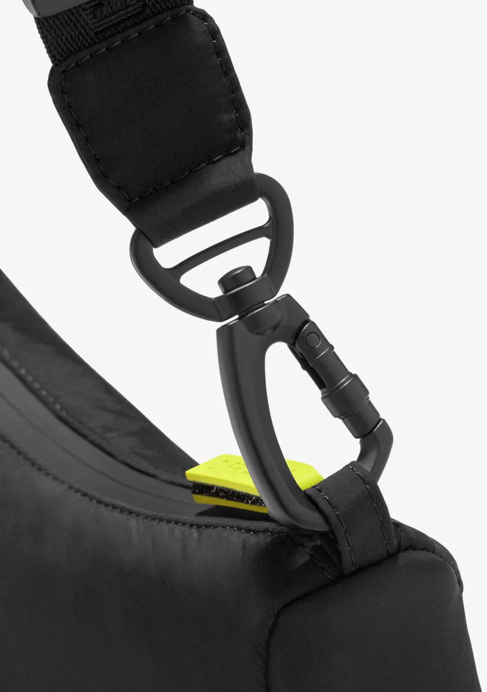D.Franklin Round Nylon Crossbody Bag Black + Custom Set Lime|Damen Taschen