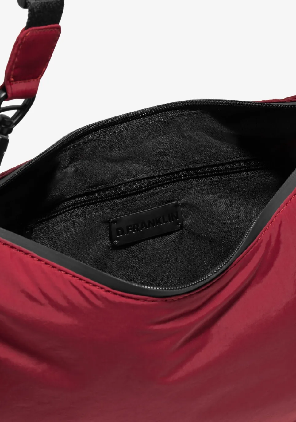 D.Franklin Round Nylon Crossbody Bag Red + Custom Set Orange|Damen Taschen