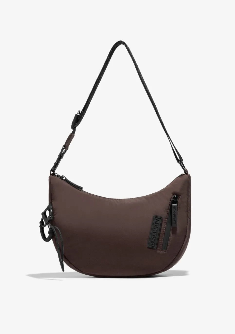D.Franklin Round Nylon Crossbody Bag Brown + Custom Set Fuchsia|Damen Taschen