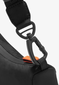 D.Franklin Round Nylon Crossbody Bag Black + Custom Set Orange|Damen Taschen