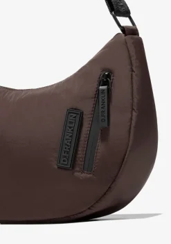D.Franklin Round Nylon Crossbody Bag Brown|Damen Taschen