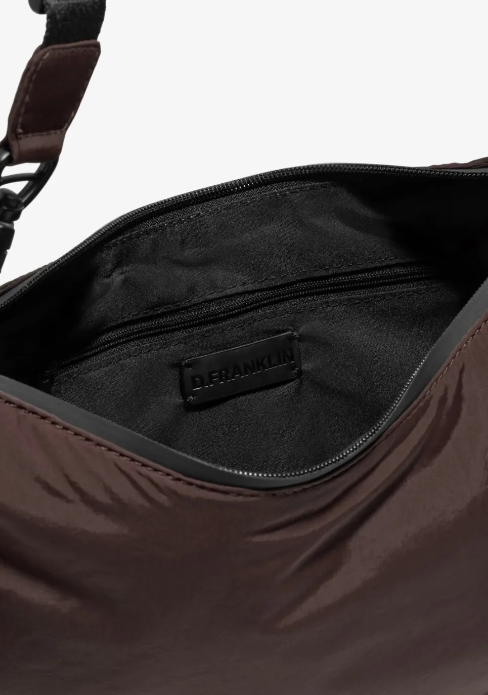D.Franklin Round Nylon Crossbody Bag Brown|Damen Taschen