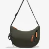 D.Franklin Round Nylon Crossbody Bag Green + Custom Set Orange|Damen Taschen
