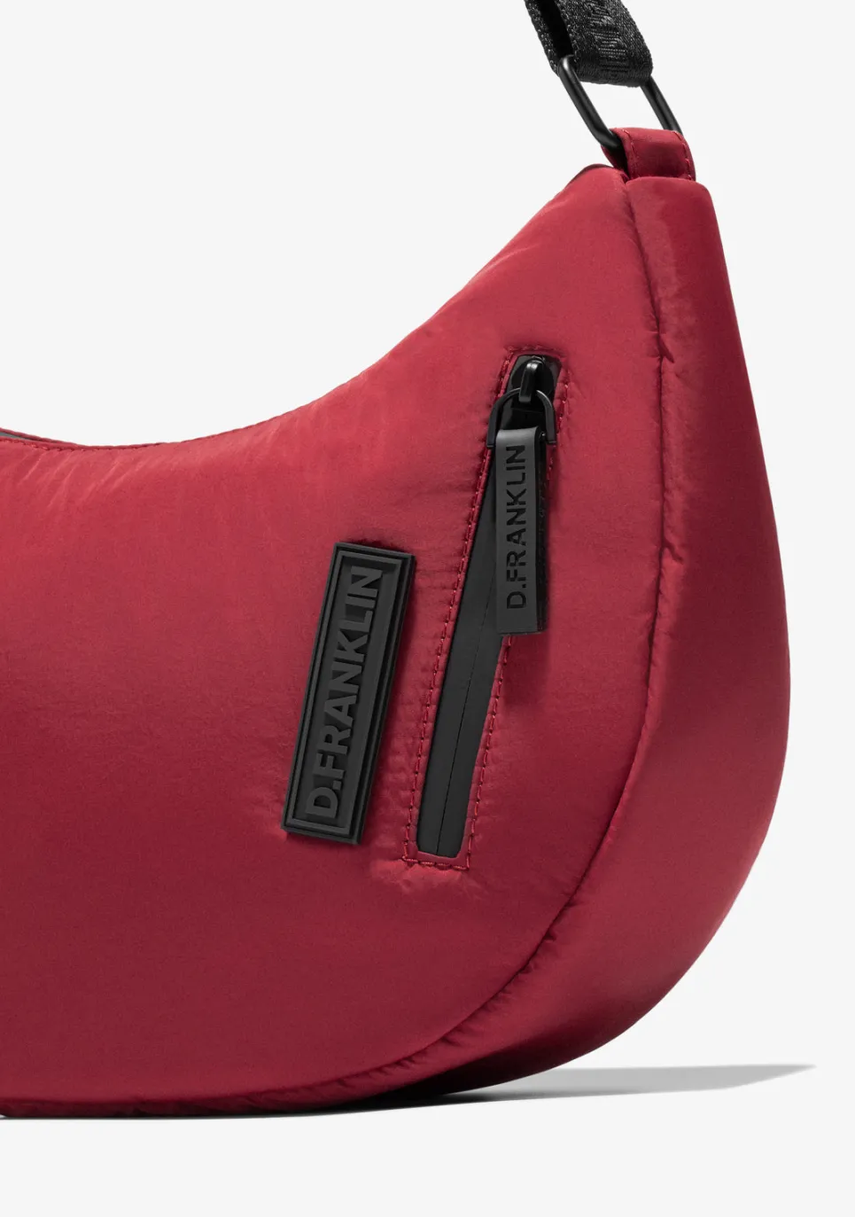 D.Franklin Round Nylon Crossbody Bag Red|Damen Taschen