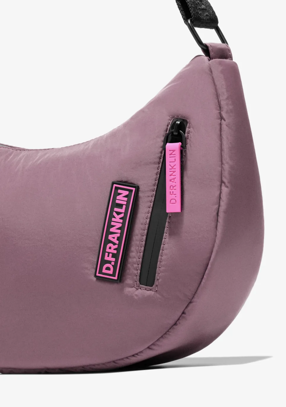 D.Franklin Round Nylon Crossbody Bag Pink + Custom Set Fuchsia|Damen Taschen