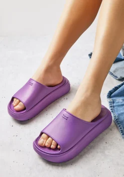 D.Franklin Sonax Slide Purple|Damen Sandalen
